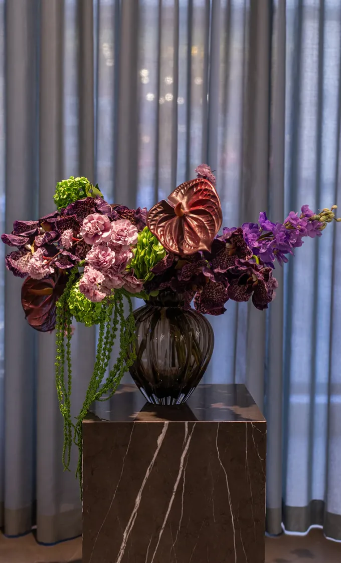 Specktrum Artificial Flowers - Burgundy Anthurium