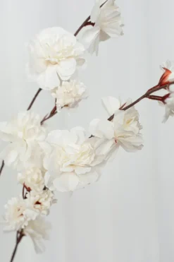 Online Specktrum Artificial Flowers - White Cherry blossom branch