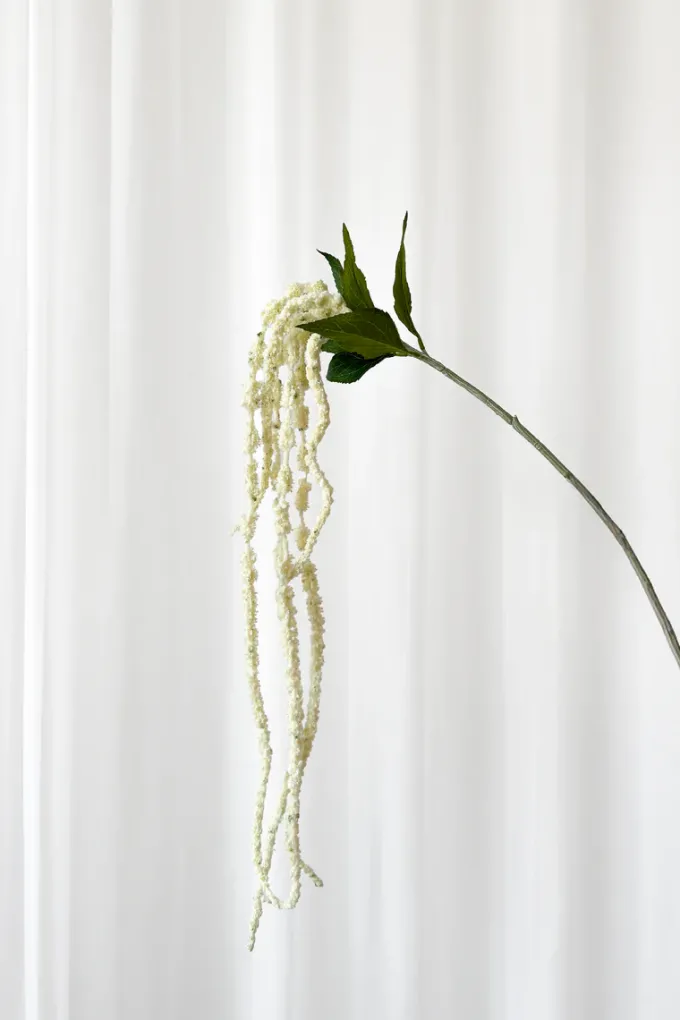 Hot Specktrum Artificial Flowers - White Amaranthus Branch