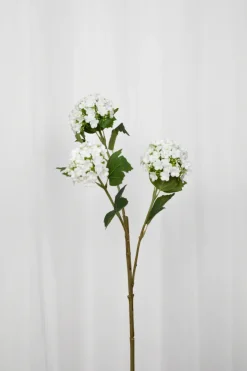 Specktrum Artificial Flowers - White Hydrangea branch