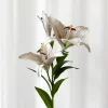 New Specktrum Artificial Flowers - White Lily branch large