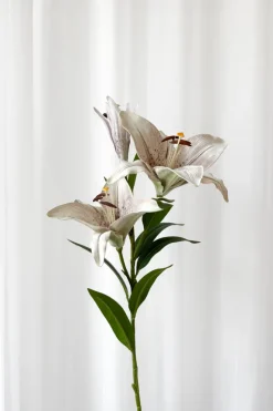 New Specktrum Artificial Flowers - White Lily branch large
