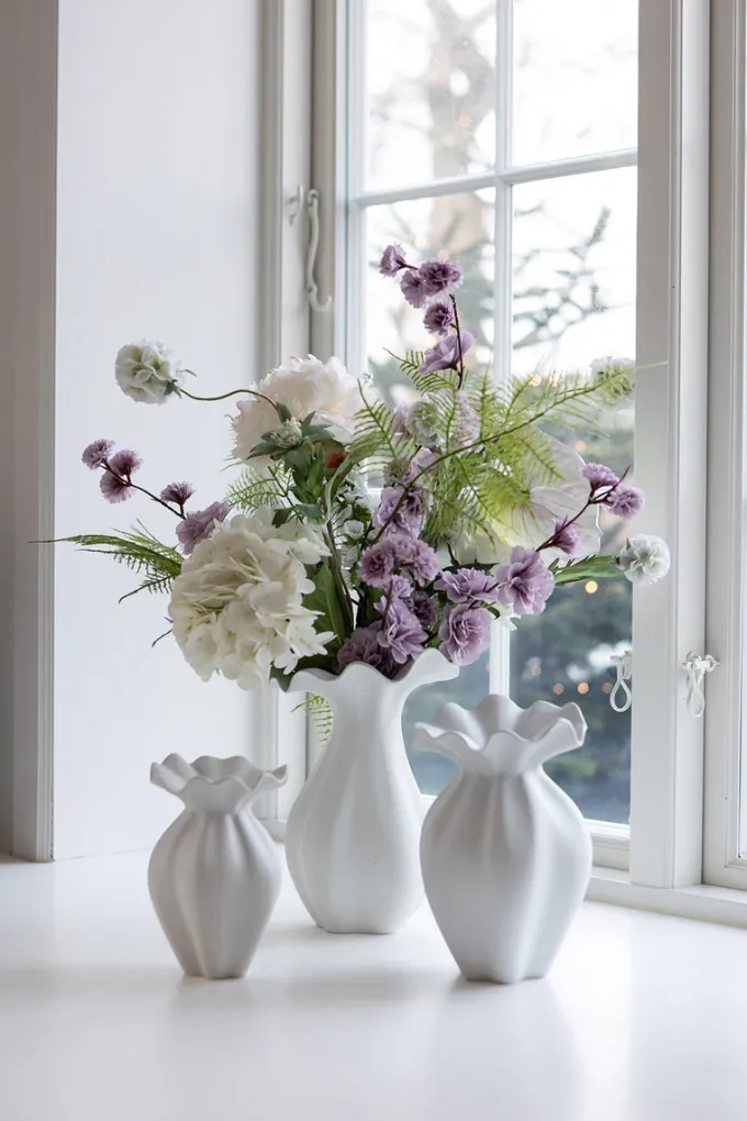 Outlet Specktrum Artificial Flowers - White Scabiosa Seed Pod (multible heads)