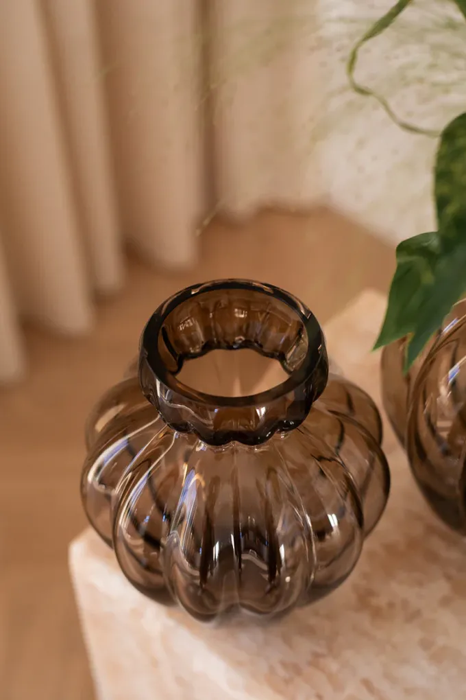 Specktrum Audrey Vase - Smokey brown Small
