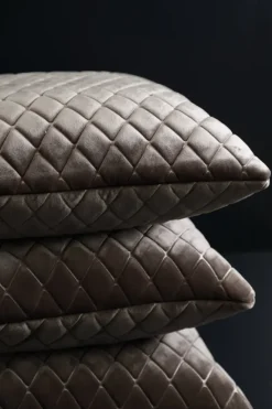 Clearance Specktrum Daytona Pillow - Silver/brown Square