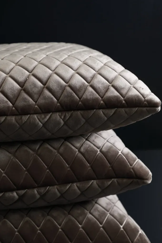 Clearance Specktrum Daytona Pillow - Silver/brown Square