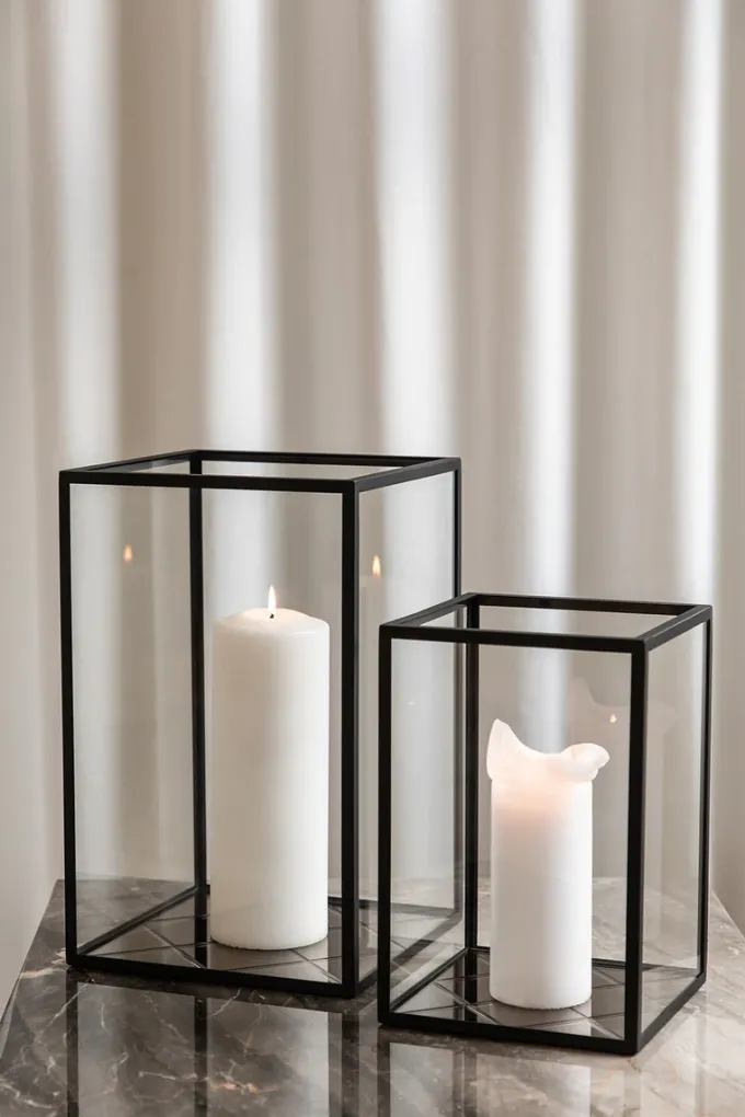 Sale Specktrum Harlequin Lantern - Bronze Mirror, Black Frame Medium (25*25*40)