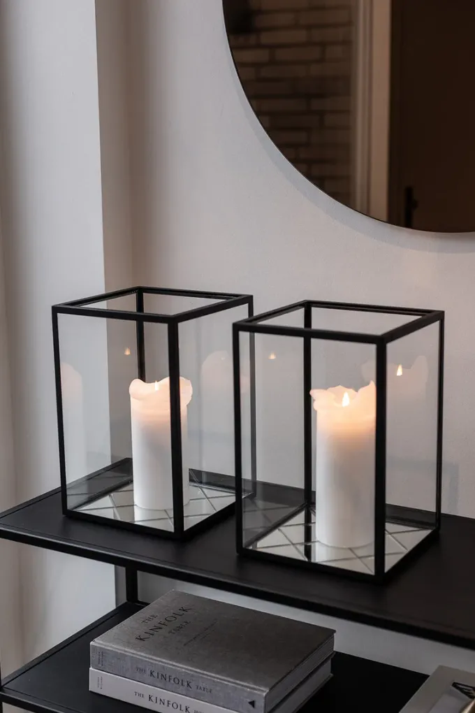 New Specktrum Harlequin Lantern - Clear Mirror, Black Frame Small (20*20*30)