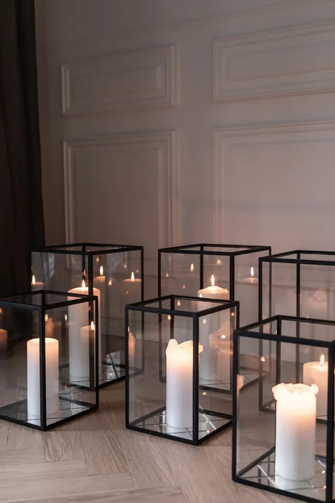 New Specktrum Harlequin Lantern - Clear Mirror, Black Frame Small (20*20*30)