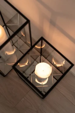 New Specktrum Harlequin Lantern - Clear Mirror, Black Frame Small (20*20*30)