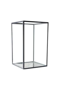 Hot Specktrum Harlequin Lantern - Clear Mirror, Black Frame Medium (25*25*40)