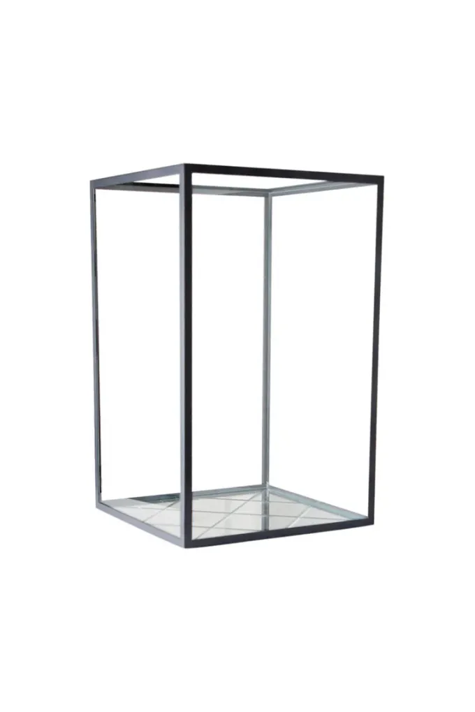 Hot Specktrum Harlequin Lantern - Clear Mirror, Black Frame Medium (25*25*40)
