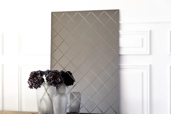 Outlet Specktrum Harlequin Mirror - Grey Small