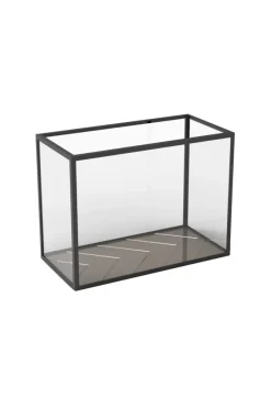 Specktrum Herringbone Lantern - Bronze Mirror, Black Frame Long (30*20*40)