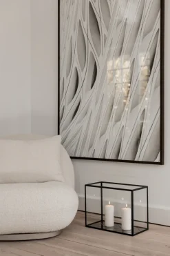 Specktrum Herringbone Lantern - Bronze Mirror, Black Frame Long (30*20*40)