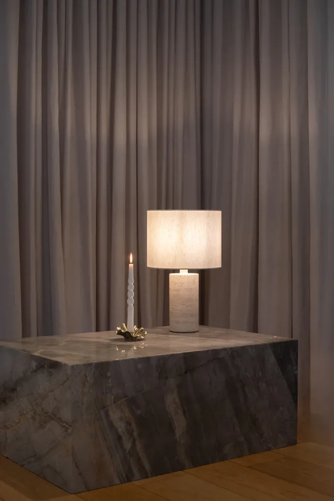 Hot Specktrum Julia Table Lamp - Travertine