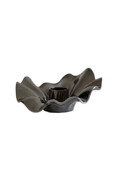 Clearance Specktrum Lea Candle Holder - Black chrome