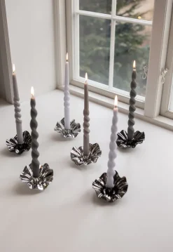 Clearance Specktrum Lea Candle Holder - Black chrome
