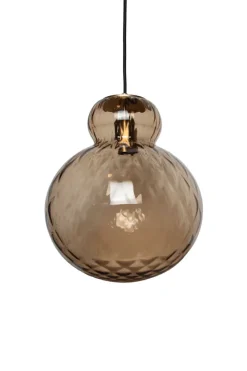Clearance Specktrum Lily Pendant Lamp - Brown - Brass Metal Harlequin Large