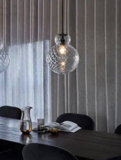 Best Specktrum Lily Pendant Lamp - Clear - Black Metal Harlequin Large
