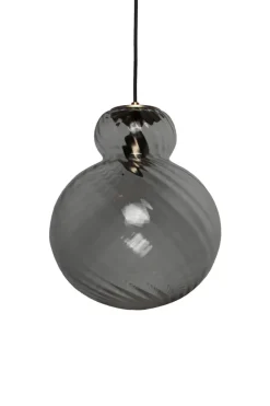 Sale Specktrum Lily Pendant Lamp - Grey - Brass Metal Swirl Large
