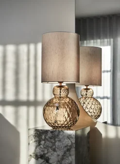Online Specktrum Lily Table Lamp - Brown Harlequin