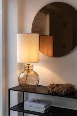 Online Specktrum Lily Table Lamp - Brown Harlequin