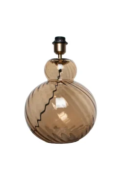 Clearance Specktrum Lily Table Lamp - Brown Swirl