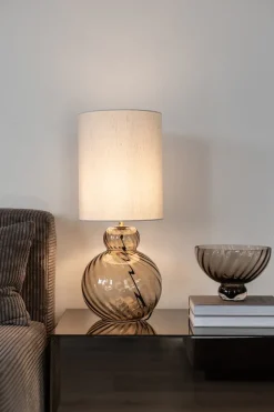 Clearance Specktrum Lily Table Lamp - Brown Swirl