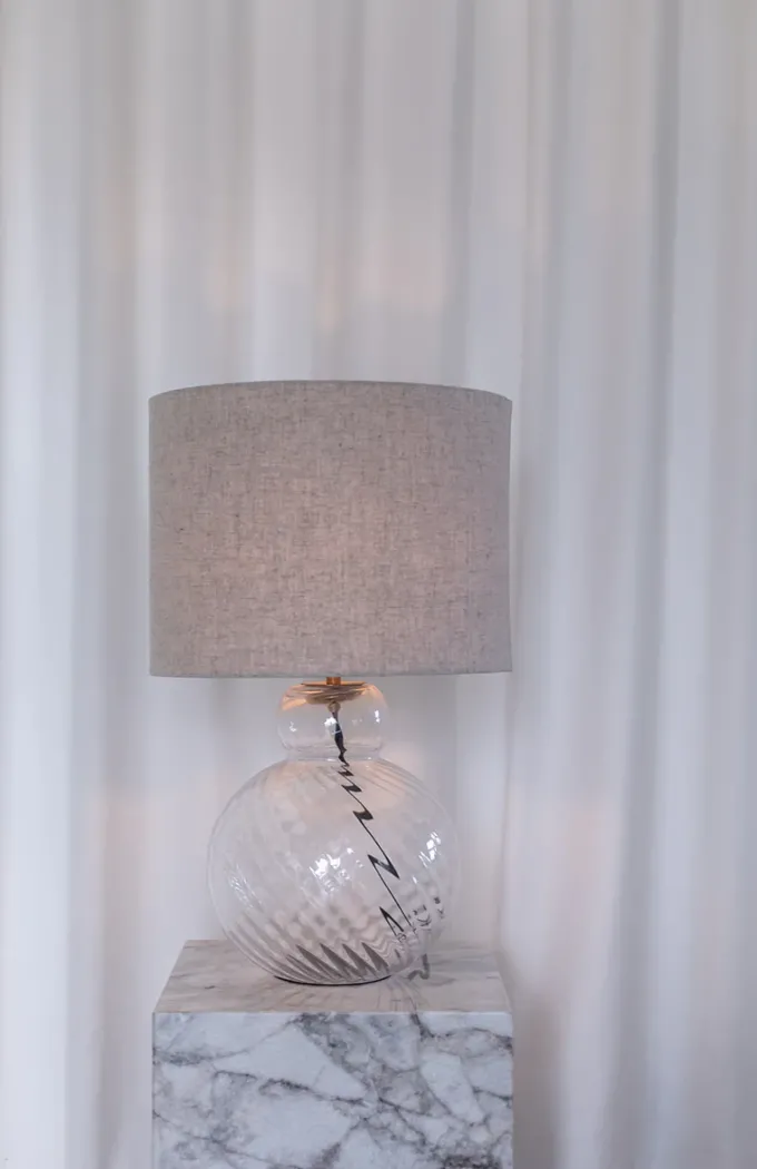 Discount Specktrum Lily Table Lamp - Clear Swirl