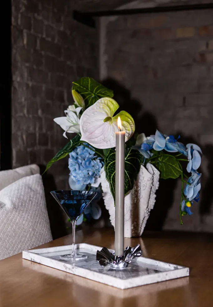 Outlet Specktrum Meadow Stemware - Blue Martini glass