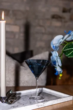Outlet Specktrum Meadow Stemware - Blue Martini glass