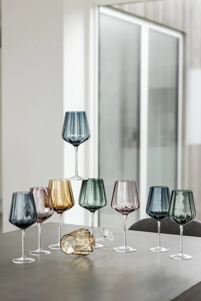 Sale Specktrum Meadow Stemware - Blue White wine