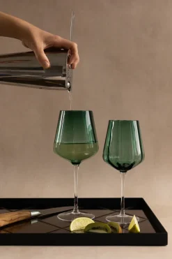 New Specktrum Meadow Stemware - Green White wine