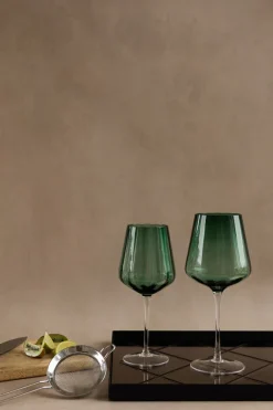 New Specktrum Meadow Stemware - Green White wine