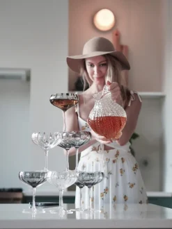 Clearance Specktrum Meadow Stemware - Grey Cocktail glass