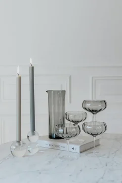 Clearance Specktrum Meadow Stemware - Grey Cocktail glass