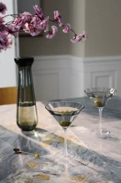 Hot Specktrum Meadow Stemware - Grey Martini glass