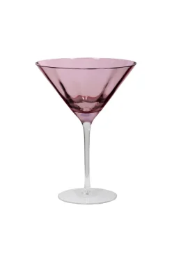 Clearance Specktrum Meadow Stemware - Plum Martini glass