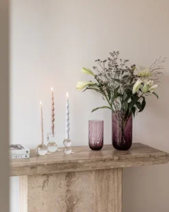 Hot Specktrum Meadow Swirl Cylinder Vase - Plum Medium