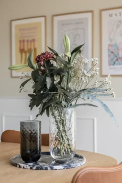 Best Specktrum Meadow Swirl Cylinder Vase - Grey Small