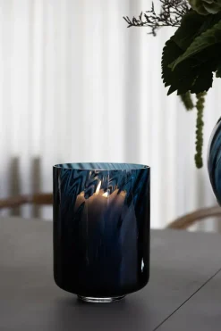 Discount Specktrum Meadow Swirl Cylinder vase (w. foot) - Blue