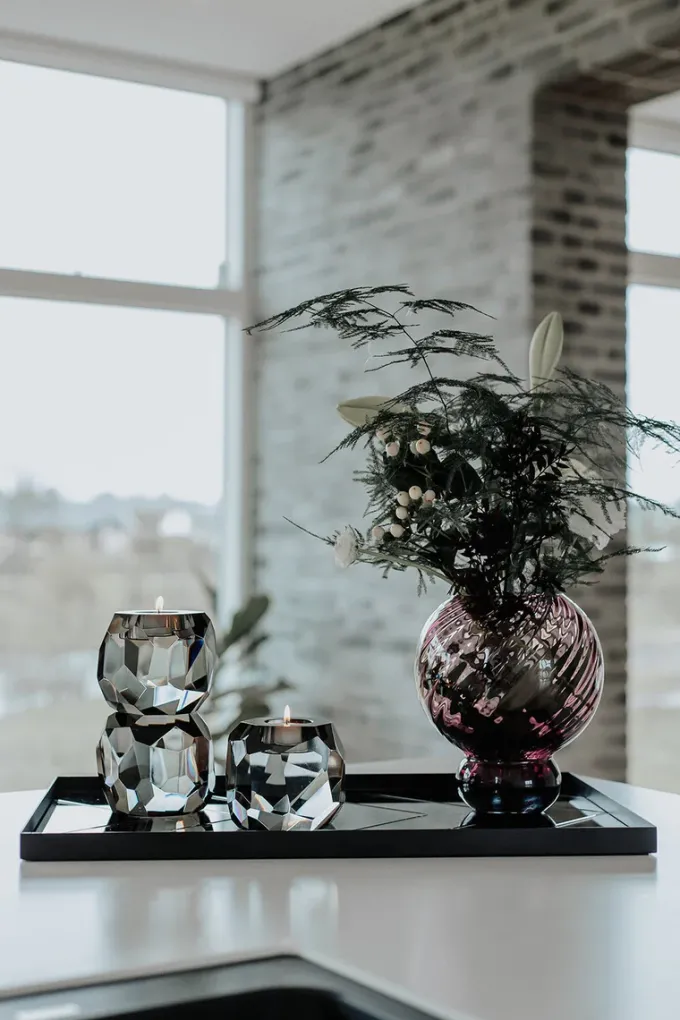 Specktrum Meadow Swirl Vase - Plum Small