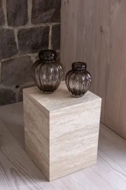 Outlet Specktrum Phantom Cube Table - Travertine Side Table