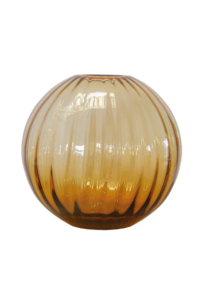 Hot Specktrum Sadie Vase - Line - Amber Medium