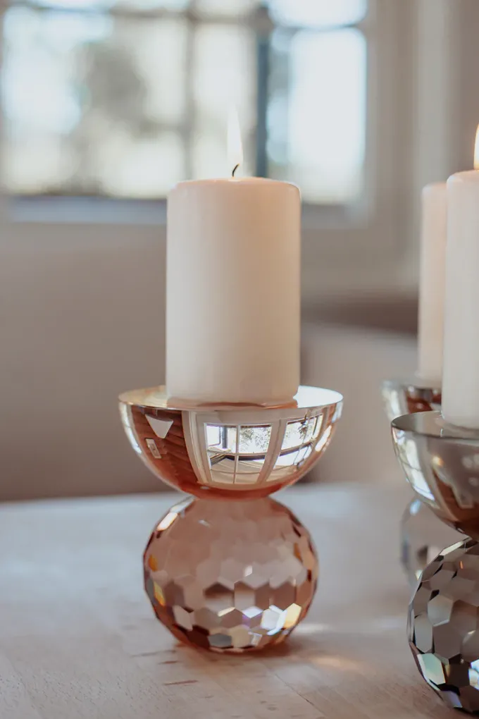 Best Specktrum Shadow Square Candle Holder - Rose