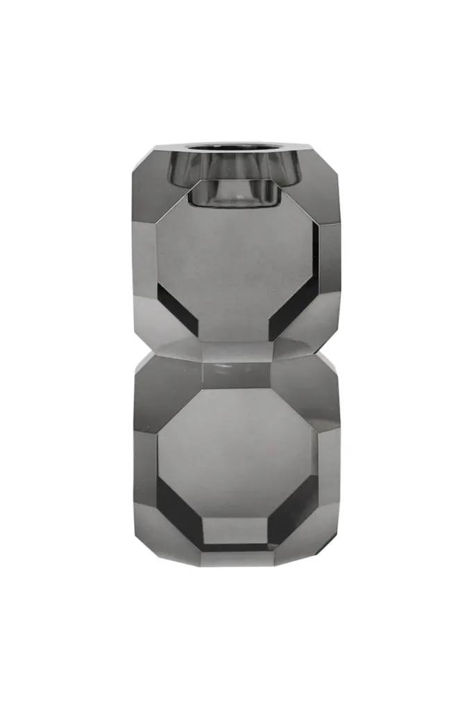 Specktrum Sky T-Light Candle Holder - Grey Stacked