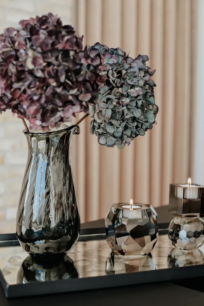 Clearance Specktrum Storm T-Light Candle Holder - Light Smoke Single