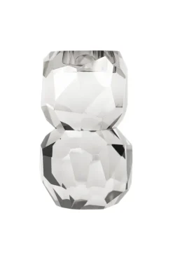 Clearance Specktrum Storm T-Light Candle Holder - Clear Stacked