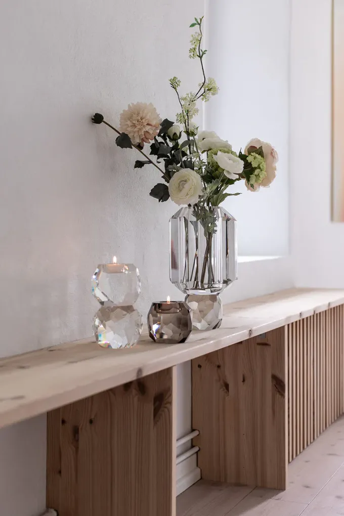 Clearance Specktrum Storm vase - Clear